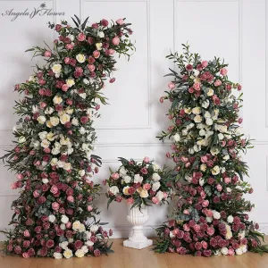 A8107 Autumn Series Floral Arrangement Arch Wedding Backdrop Decor