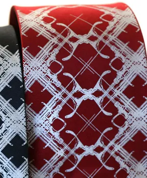 Design Addict Necktie. Plaid Habit, Vaccine, Shot Tie