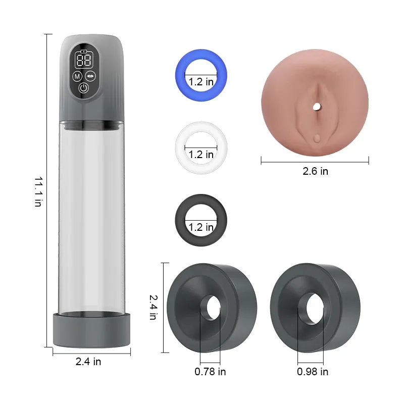 Electric Waterproof Penis Pump With 5 Sucking Modes