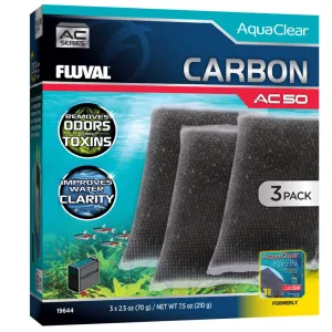 Fluval Carbon for AC50 Power Filter 3 pack