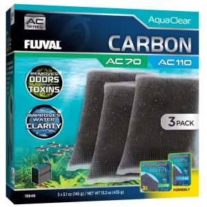 Fluval Carbon for AC70/AC110 Power Filters 3 pack