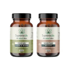 Focus and Calm: Lions Mane and Reishi Capsules Bundle