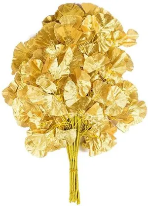 Ginkgo leaf gold artificial greenery