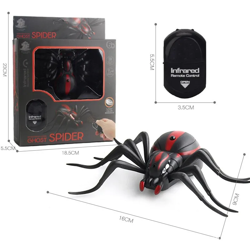 Horrible Infrared RC Cockroach Remote Control Simulation Roach Spider Toy Insects Prank Joke Scary Trick Bugs Kids Gift