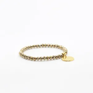 Metallic Gold Elastic Bracelet