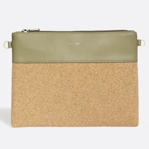 Nicole Pouch Large - Sage / Cork