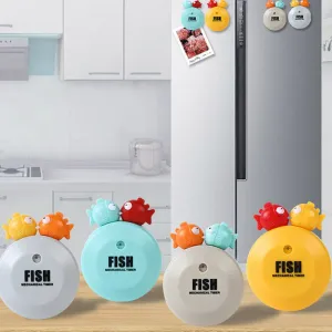 Timer Bubble Fish  Magnet Adsorption Mechanical Clockwork Kitchen Baking Timer