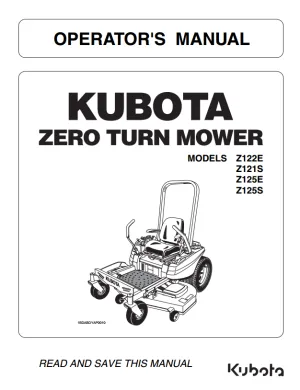 Z125S Operators Manual