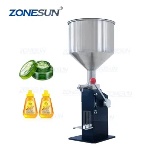 ZONESUN ZS-MGT1S 60ML 120ML Manual Volumetric Softdrink Paste Filling Machine Liquid Filler for Oil Nail Polish Cosmetic Cream Honey